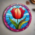 Tulip Circular Glass Suncatcher Worktop Saver